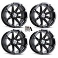 thumbnail image 1 of MSA M12 Diesel UTV Wheels/Rims Black 14" Honda Pioneer, 1 of 3
