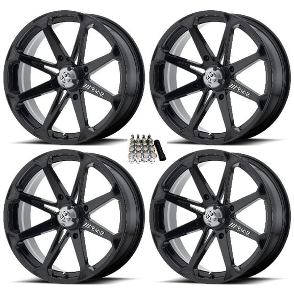 MSA M12 Diesel UTV Wheels/Rims Black 18" Polaris RZR 1000 XP / Ranger XP 900/1000