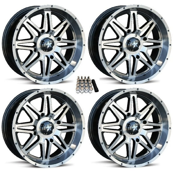 MSA M26 Vibe UTV Wheels/Rims Dark Tint 14" Can-Am Maverick X3 / Honda Pioneer 1000