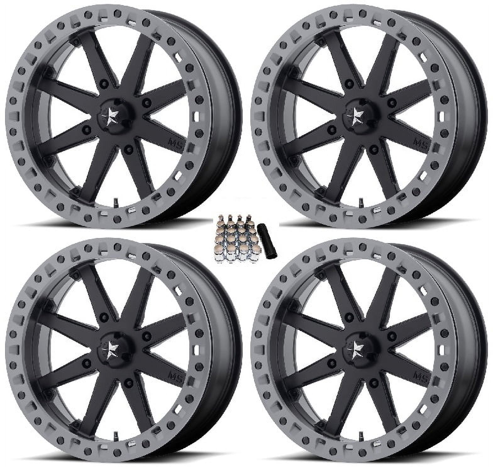 MSA M31 Lok2 UTV Wheels/Rims Black 18