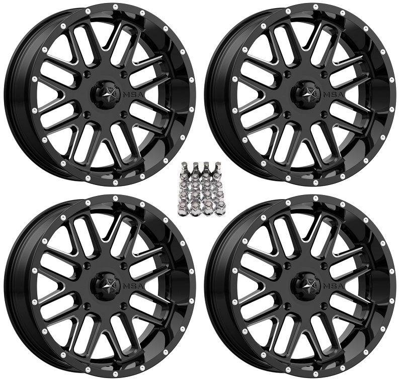MSA M35 Bandit ATV Wheels/Rims Milled 18