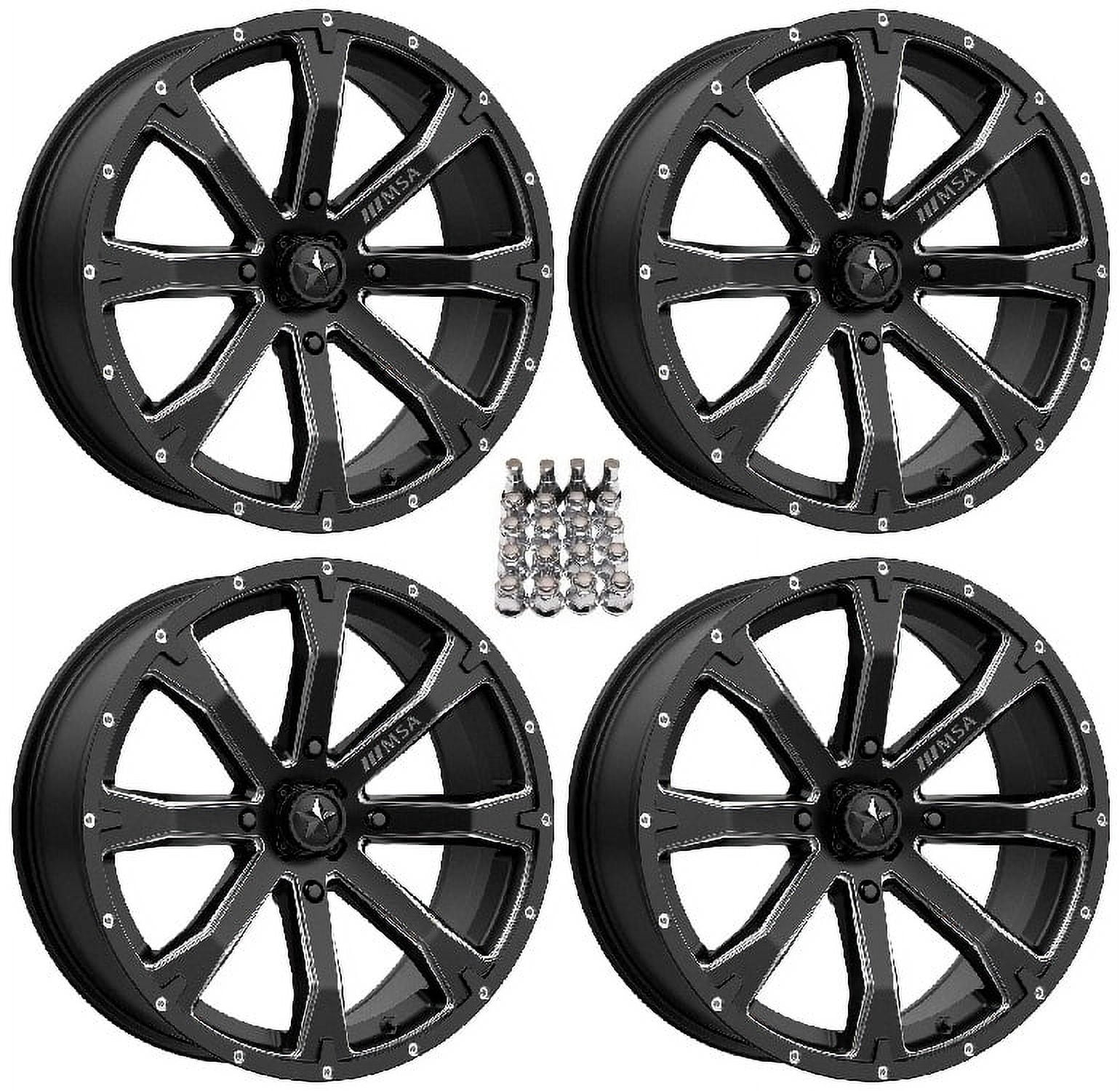 MSA M42 Bounty ATV Wheels/Rims Satin Black 18