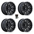 thumbnail image 1 of MSA M49 Creed 14" Wheels/Rims Matte Black/Machined Kawasaki Mule Pro FXT, 1 of 3