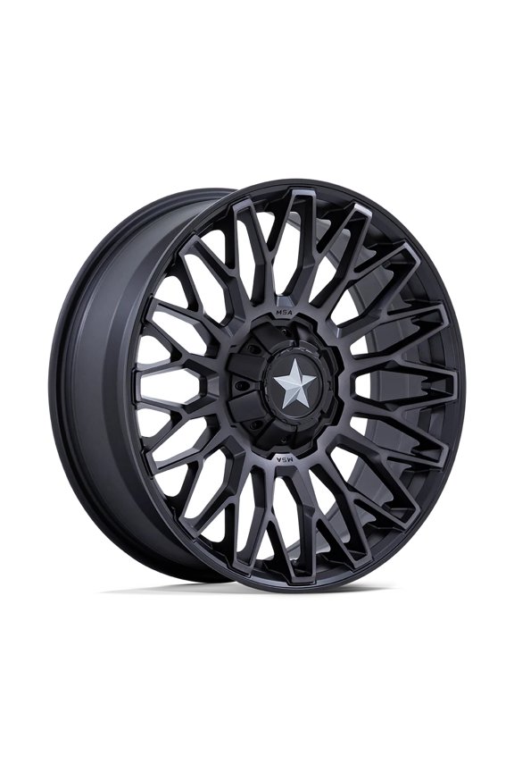 MSA M50 Clubber 15x7 ATV Wheel-Matte Black DDT (4/137+4/156) +10mm