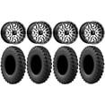thumbnail image 1 of MSA Machined Brute 14" UTV Wheels 28" MotoRally Tires Kawasaki Mule Pro FXT, 1 of 4