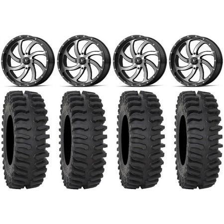 MSA Machined Switch 20" Wheels 35" XT400 Tires Sportsman RZR Ranger