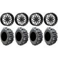 thumbnail image 1 of MSA Milled Bandit 20" UTV Wheels 33" Bogger Tires Kawasaki Mule Pro FXT, 1 of 4