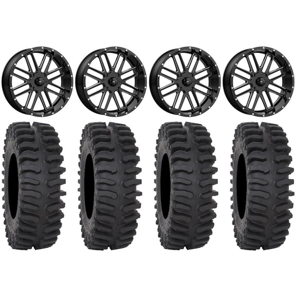 MSA Milled Bandit 22" Wheels 37" XT400 Tires Polaris RZR XP 1000 / PRO XP / Ranger XP 900/1000