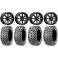 thumbnail image 1 of MSA Milled Boxer 14" UTV Wheels 29" Ceros Tires Kawasaki Mule Pro FXT, 1 of 4