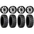 thumbnail image 1 of MSA Milled Boxer 18" Wheels 28" Versa Cross V3 Tires Sportsman RZR Ranger, 1 of 4