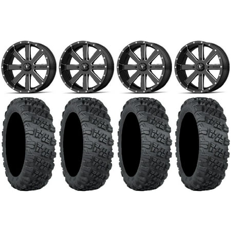 MSA Milled Flash 18" Wheels 35" Versa Cross V3 Tires Can-Am Commander Maverick Renegade Outlander Defender