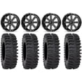 thumbnail image 1 of MSA Milled Flash 20" Wheels 33" XT400 Tires Kawasaki Teryx Mule, 1 of 4