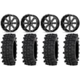 thumbnail image 1 of MSA Milled Flash 20" Wheels 35" ACP Tires Kawasaki Teryx Mule, 1 of 4