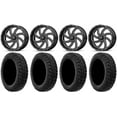 thumbnail image 1 of MSA Milled Switch 18" ATV Wheels 33" MotoHammer Tires Sportsman RZR Ranger, 1 of 4