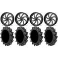 thumbnail image 1 of MSA Milled Switch 22" UTV Wheels 35" MotoHavok Tires Kawasaki Teryx Mule, 1 of 4