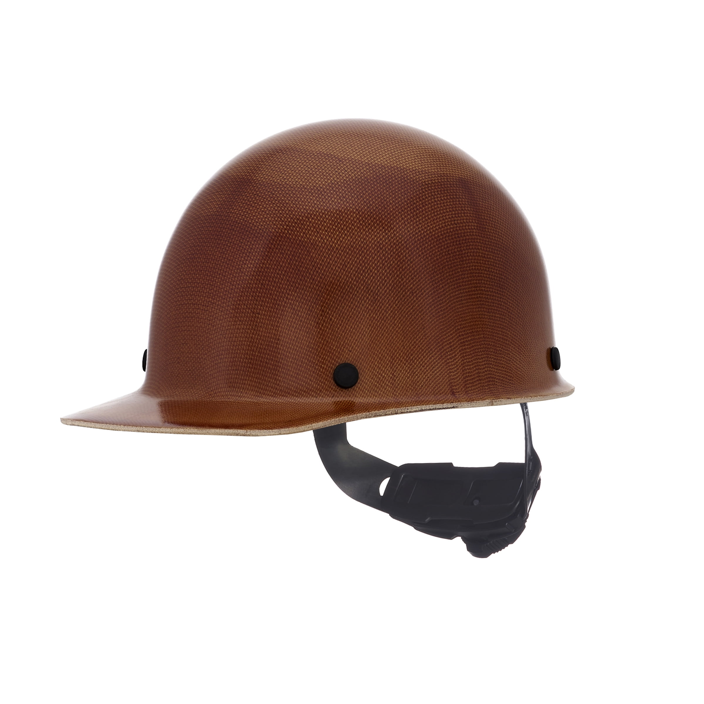 MSA 475395 Skullgard Cap Style Safety Hard Hat with Fas-Trac III Ratchet Suspension | Non-slotted Cap, Made of Phenolic Resin, Radiant Heat Loads up to 350F - Standard Size in Natural Tan