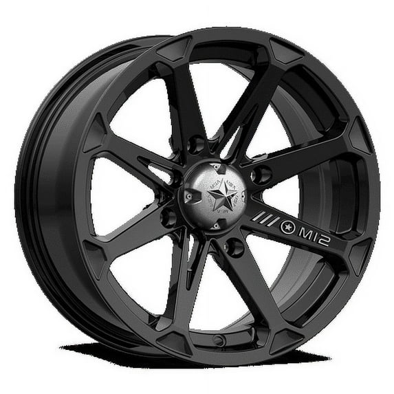 MSA Offroad Wheels Aluminum Rim M12 DIESEL 18X7in Gloss Black Finish, M12-08737