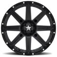 thumbnail image 1 of MSA Offroad Wheels Aluminum Rim M33 CLUTCH 16X7in Satin Black Finish, M33-06756, 1 of 3