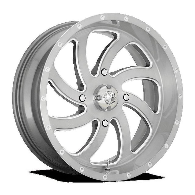 Msa Razorback Rims MSA Offroad Wheels Aluminum Rim M36 SWITCH 18X7in Brushed Titanium ...