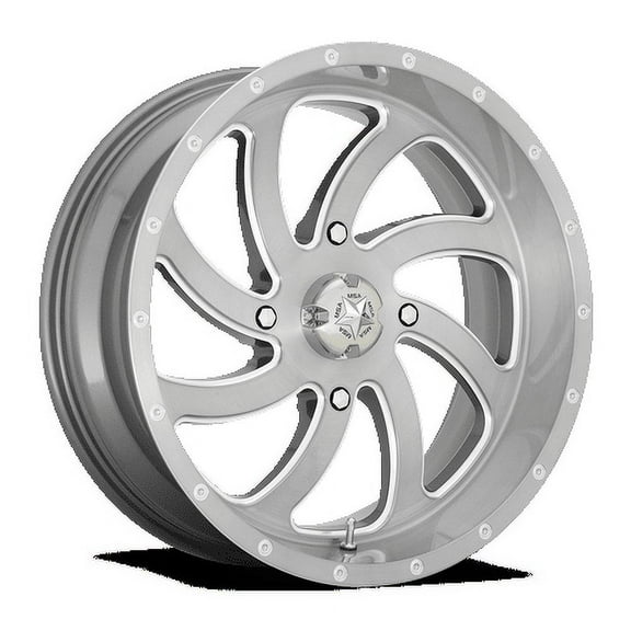 MSA Offroad Wheels Aluminum Rim M36 SWITCH 18X7in Brushed Titanium Finish, M36-018756TI
