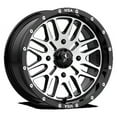 thumbnail image 1 of MSA Offroad Wheels Aluminum Rim M38 BRUTE 22X7in Gloss Black Machined Finish, M38-022756, 1 of 3