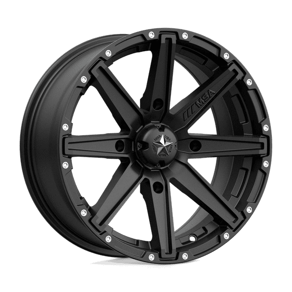 MSA Offroad Wheels Cast Aluminum Rim MA33 16X7 4X137 S-BLK 10MM, M33-06737