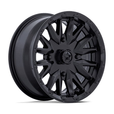 MSA Offroad Wheels Cast Aluminum Wheel MA049 14x7 4x110 M-BLK 10mm, MA049MX14704010
