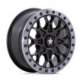 thumbnail image 1 of MSA Offroad Wheels Cast Aluminum Wheel MA48 15x6 4x137 S-BLK GRY-RG 38mm, MA048MT15604038, 1 of 3