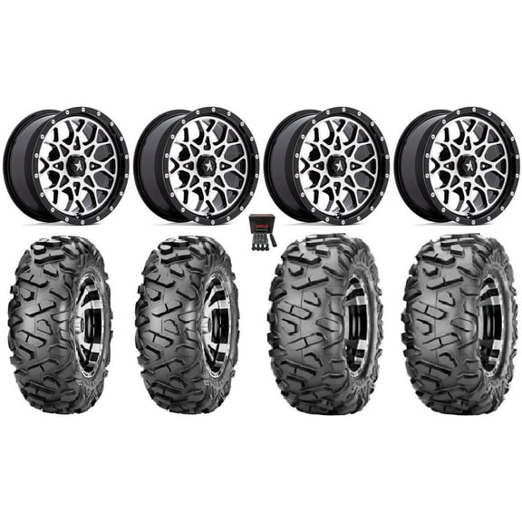 MSA Portal 14" Wheels Machined 26" BigHorn Tires Polaris RZR XP 1000 / PRO XP / Ranger XP 900/1000