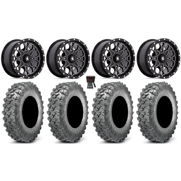MSA Portal 14" Wheels Milled 28" Lynx SXS Tires Polaris RZR XP 1000 / PRO XP / Ranger XP 900/1000