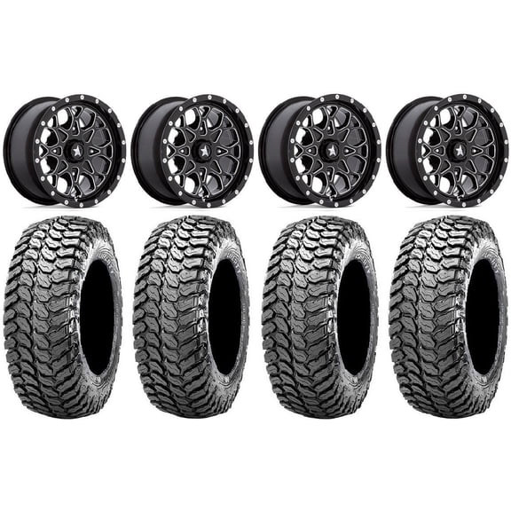 MSA Portal 14" Wheels Milled 30" Liberty Tires Sportsman RZR Ranger
