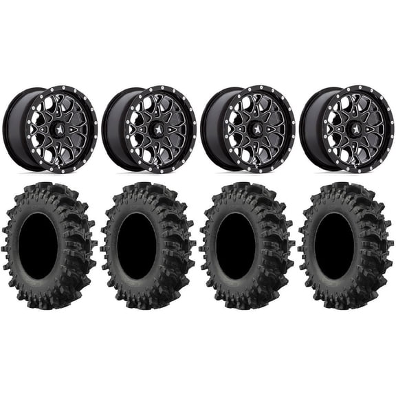 MSA Portal 14" Wheels Milled 30" MotoSlayer Tires Sportsman RZR Ranger