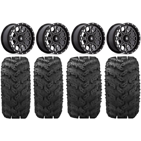MSA Portal 14" Wheels Milled 30" Reptile Tires Sportsman RZR Ranger