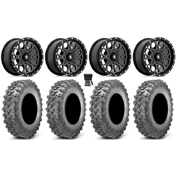 MSA Portal 14" Wheels Milled 32" Lynx SXS Tires Polaris RZR XP 1000 / PRO XP / Ranger XP 900/1000