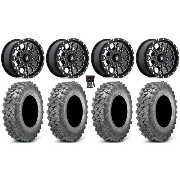 MSA Portal 14" Wheels Milled 32" Lynx SXS Tires Yamaha Viking Wolverine YXZ1000R CFMoto ZForce 950 UForce 1000