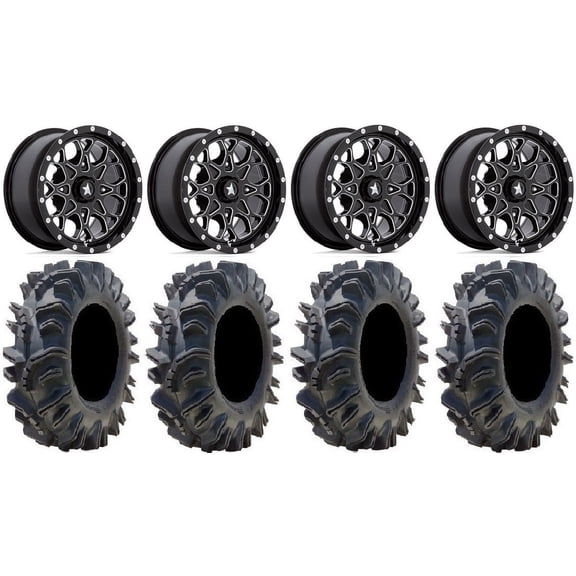 MSA Portal 14" Wheels Milled 32" Terminator Tires Sportsman RZR Ranger