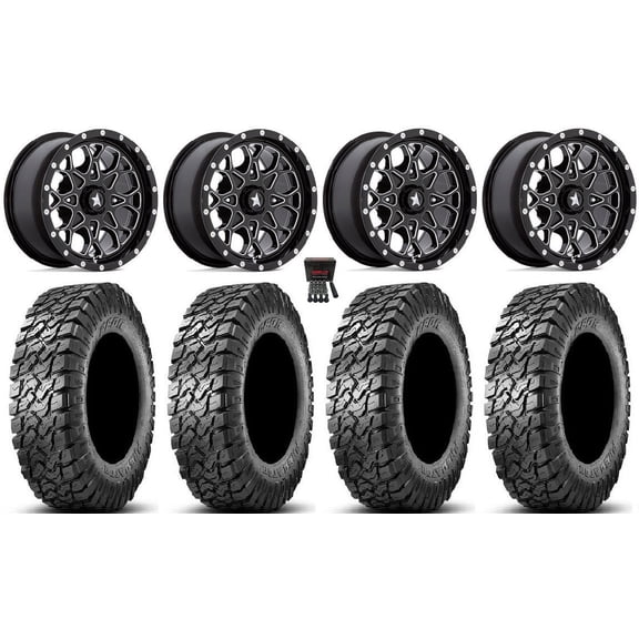 MSA Portal 15" Wheels Milled 32" Predator Tires Sportsman RZR Ranger