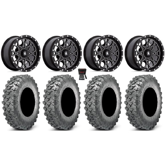 MSA Portal 15" Wheels Milled 35" Lynx SXS Tires Sportsman RZR Ranger