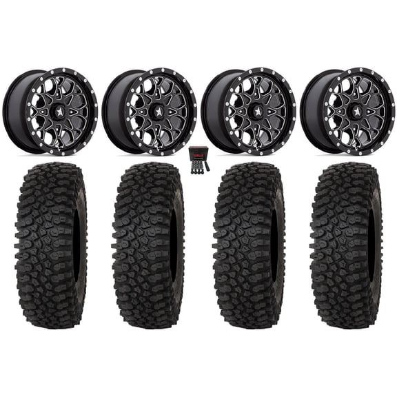 MSA Portal 15" Wheels Milled 35" Roctane ST Tires Sportsman RZR Ranger