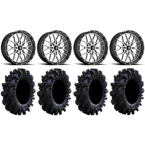 MSA Portal 18" Wheels Machined 36" Intimidator Tires Polaris RZR XP 1000 / PRO XP / Ranger XP 900/1000