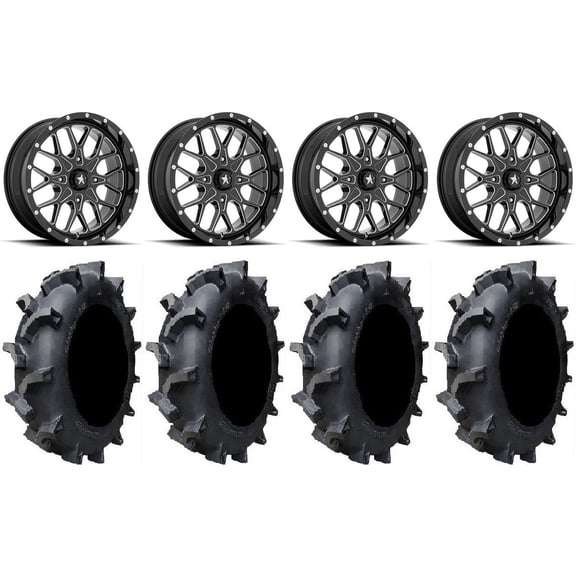 MSA Portal 18" Wheels Milled 35" Interforce 628 Tires Sportsman RZR Ranger