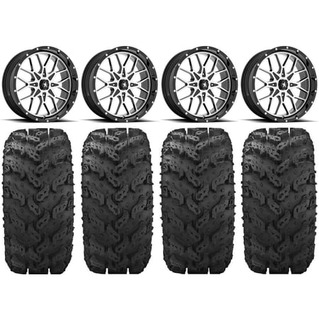 MSA Portal 20" Wheels Machined 30" Reptile Tires Can-Am Commander Maverick Renegade Outlander Defender