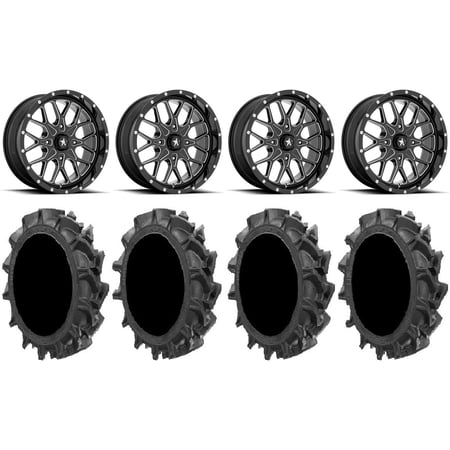 MSA Portal 20" Wheels Milled 33" MotoHavok Tires Sportsman RZR Ranger