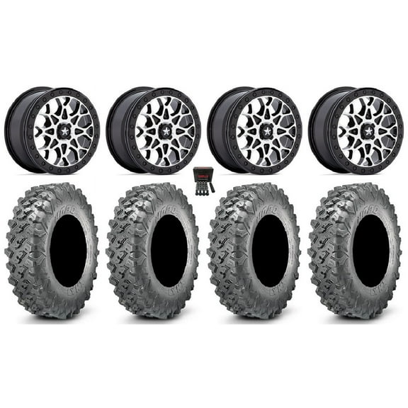 MSA Portal Beadlock 15" Wheels Machined 35" Lynx SXS Tires Polaris RZR XP 1000 / PRO XP / Ranger XP 900/1000