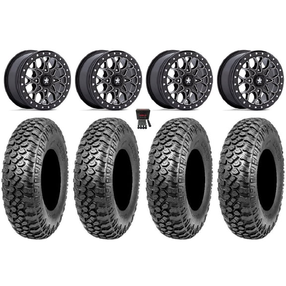 MSA Portal Beadlock 15" Wheels Milled 32" RAZR XT Tires Sportsman RZR Ranger