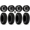 thumbnail image 1 of MSA Rogue 14" Wheels Black 34" Warrior XT Sticky Tires Sportsman RZR Ranger, 1 of 4
