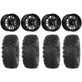 thumbnail image 1 of MSA Rogue 15" Wheels Black 35" Roctane T4 Tires Can-Am Maverick X3 / Honda Pioneer 1000 / Talon, 1 of 4