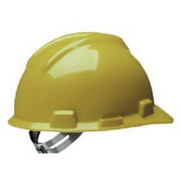 Safety Works SWX00345-01 Hard Hat, Yellow, 4-Point Textile Suspension, HDPE Shell, Class: E, Slip Ratchet Wheel Ratchet