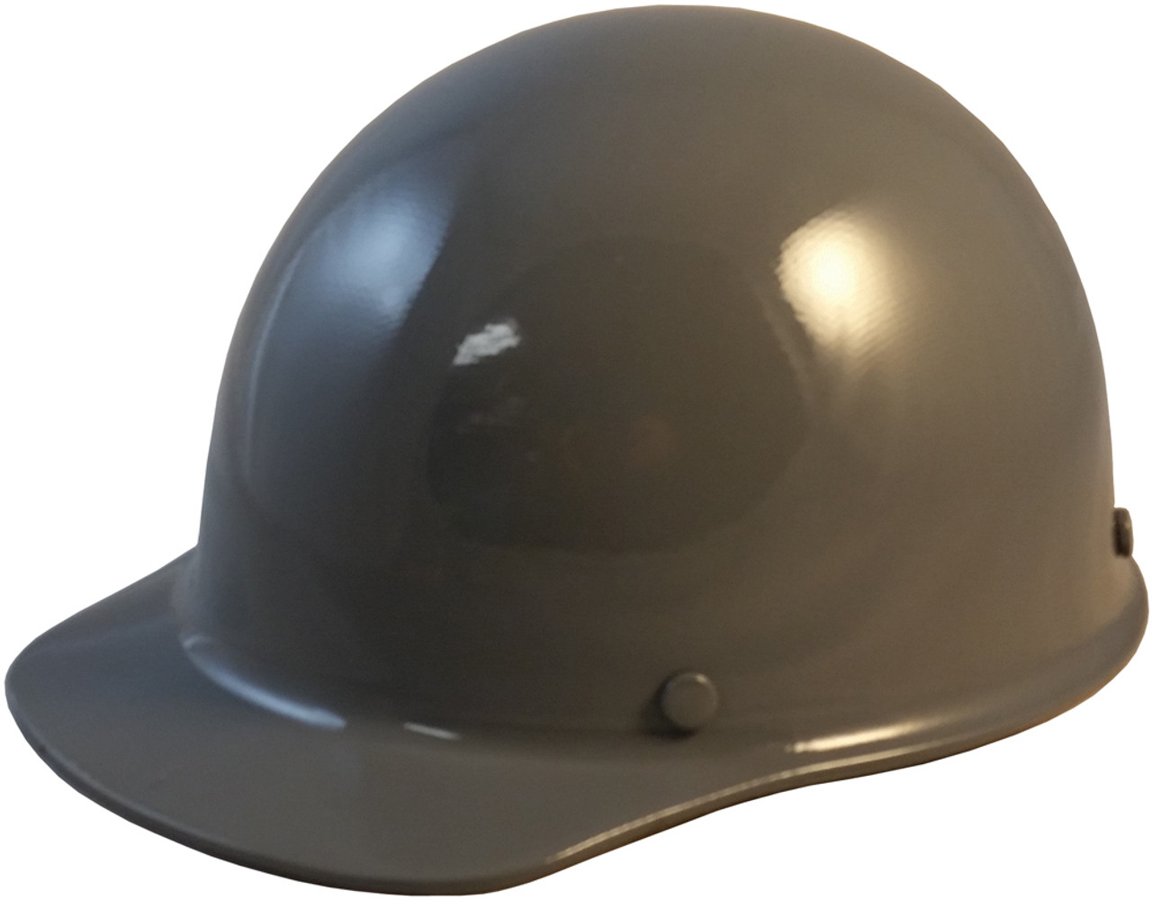 MSA Skull Guard Hard Hat - Fiberglass Cap Style With Swing Suspension - Custom Gray Color
