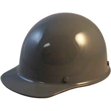 MSA Skull Guard Hard Hat - Fiberglass Cap Style With Swing Suspension - Custom Gray Color